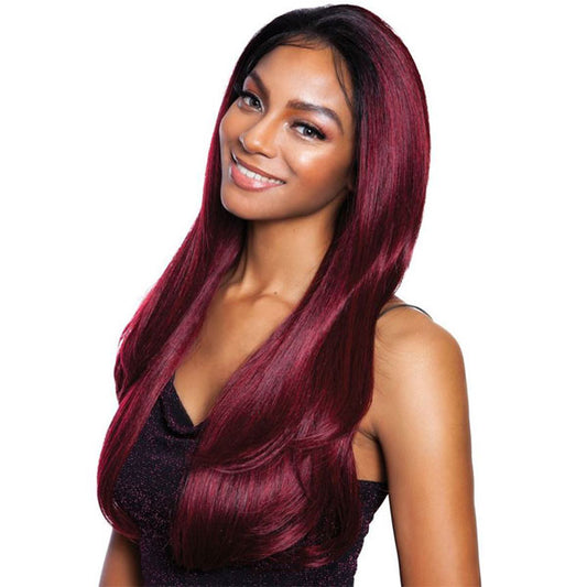 Mane Concept Synthetic Red Carpet Premiere 13X6 Lace Front Wig - RCF601 MERLOT Alexwigs