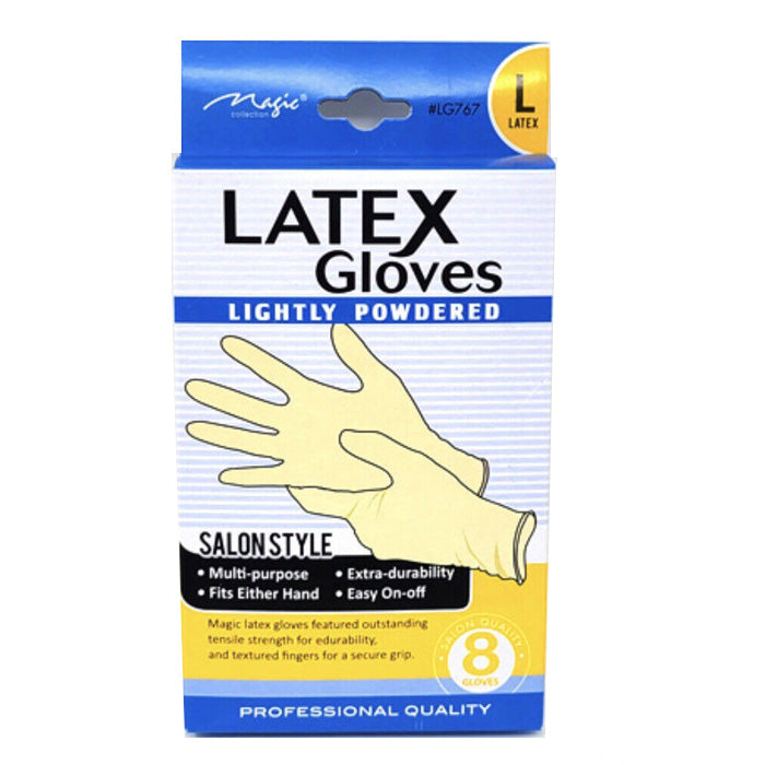Magic Collection Lightly Powdered Latex Gloves 8 PCS Alexwigs