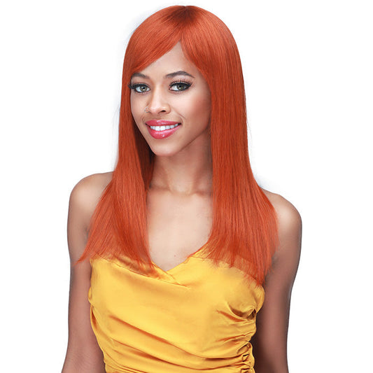 Bobbi Boss 100% Unprocessed Human Hair Wig - YAKY STRAIGHT 18 Alexwigs