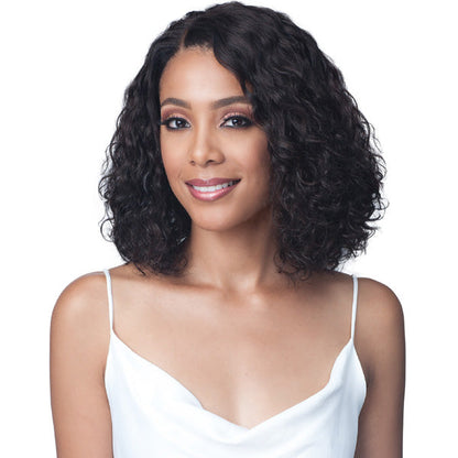 Bobbi Boss Unprocessed Human Hair Lace Front Wig MHLF422 WATER CURL 12 Alexwigs