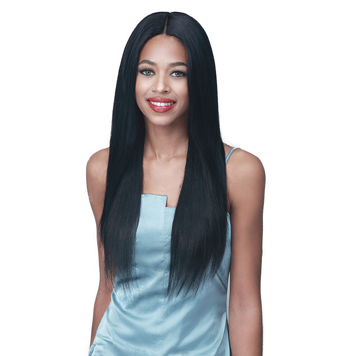 Bobbi Boss 100% Human Hair HD Lace Wig 4" Deep Part - MHLF497 Natural Straight 24"