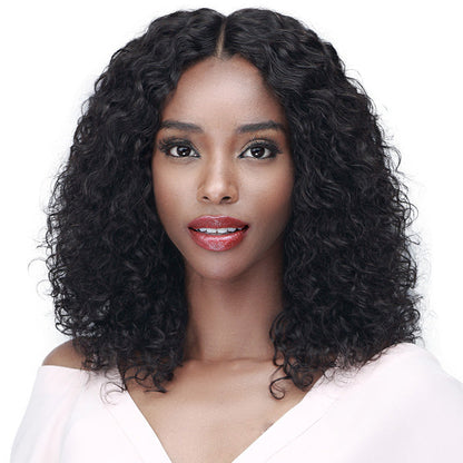 Bobbi Boss 100% Unprocessed Human Hair 5 Deep Part Lace Wig - MHLF503 JHERI CURL 16
