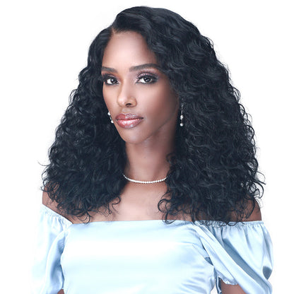Bobbi Boss 100% Premium Remy Hair 13X4 HD Lace Wig - MHLF915 WATER WAVE 18