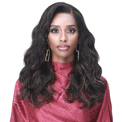 Bobbi Boss 100% Premium Remy Hair 13X4 HD Lace Wig - MHLF920 NATURAL WAVE 20