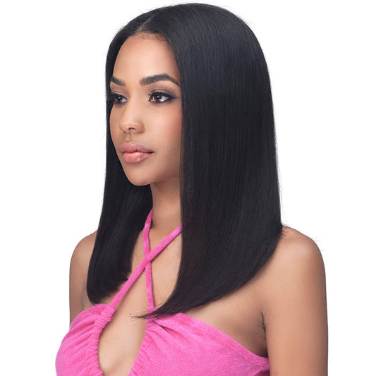 Bobbi Boss V-Shape Open Part with HD Lace Wig MHV001-16 STRAIGHT 16 - 100% UNPROCESSED HUMAN HAIR Alexwigs