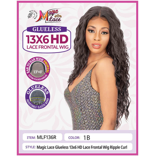 New Born Free Magic Lace Glueless 13x6 HD Lace Front Wig - MLF136R - RIPPLE CURL Alexwigs