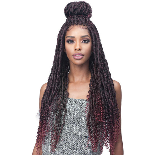 Bobbi Boss Faux Loc Curly Lace Front Wig MLF519 ZALA Alexwigs