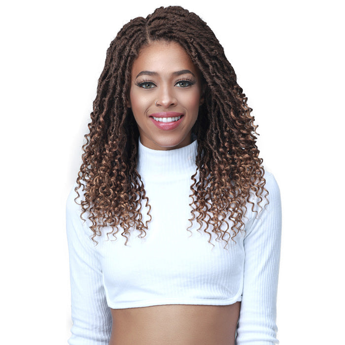 Bobbi Boss 4X4 Lace Front Wig - MLF617 MICRO LOCS CURLY TIPS 22 Alexwigs