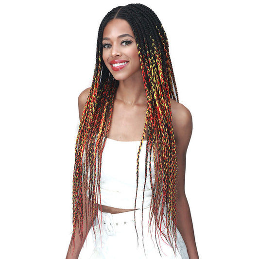Bobbi Boss 13X5 Lace Front Wig - MLF623 KNOTLESS BOX BRAID 30" Alexwigs