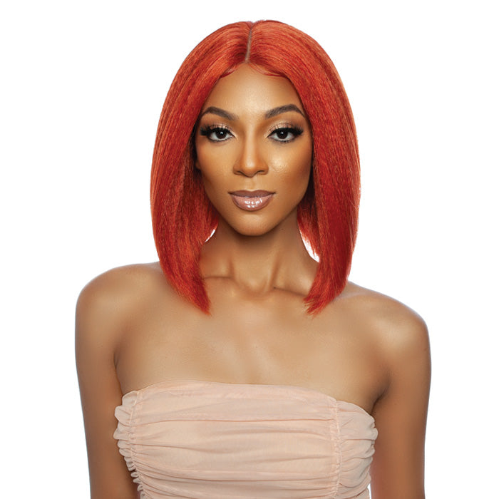 Mane Concept Melanin Queen Human Hair Blend HD Clear Lace Front Wig - MLHC201 NOVA Alexwigs