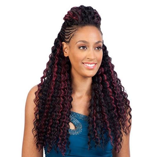 Model Model Glance Crochet Braid - BAHAMA CURL 20" Alexwigs