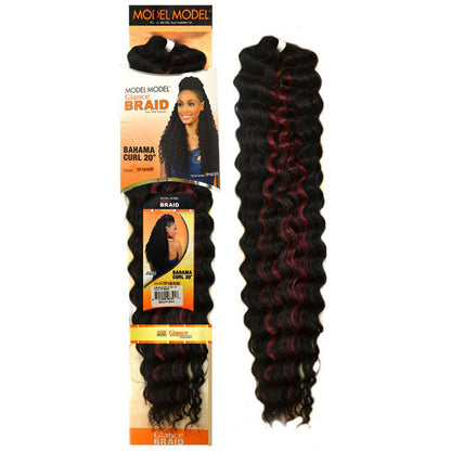 Model Model Glance Crochet Braid - BAHAMA CURL 20" Alexwigs