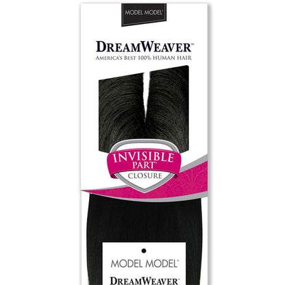 Model Model Dreamweaver 100% Human Hair Straight - INVISIBLE PART CLOSURE 10-12" Alexwigs