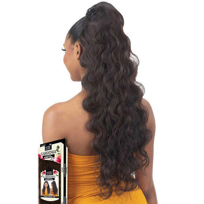 Model Model Gardenia Drawstring Ponytail - PALM WAVE 26" Alexwigs