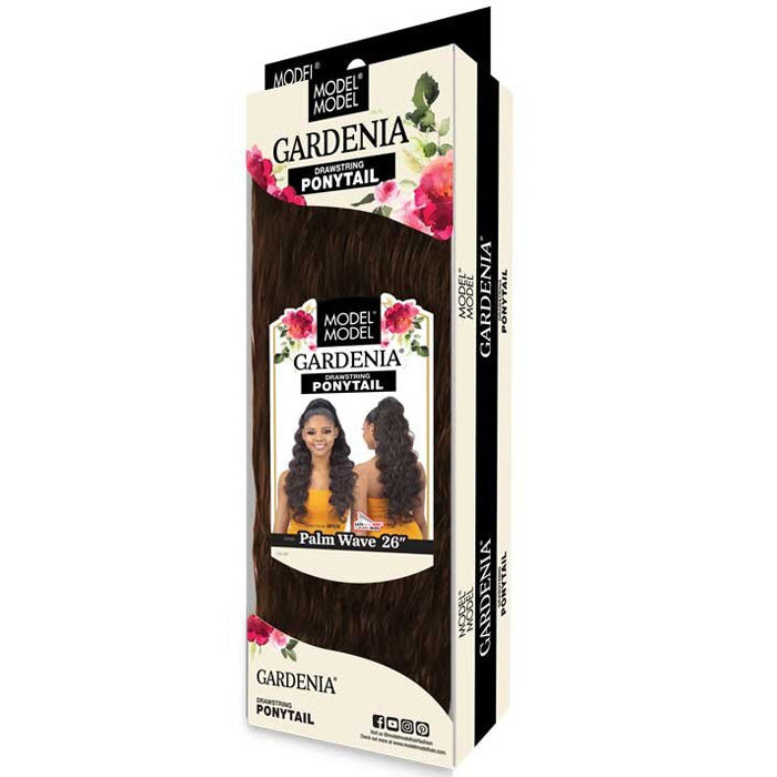 Model Model Gardenia Drawstring Ponytail - PALM WAVE 26" Alexwigs