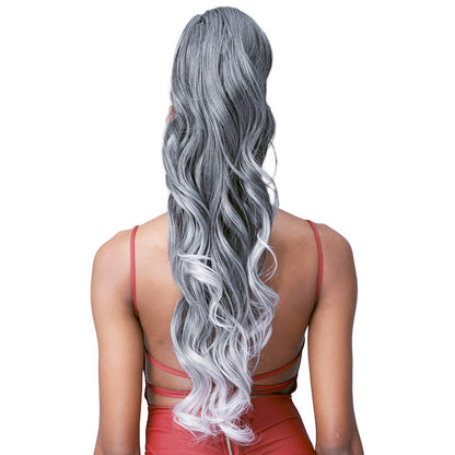Bobbi Boss Human Hair Blend Tress Up Ponytail LOOSE CURL 28 Alexwigs
