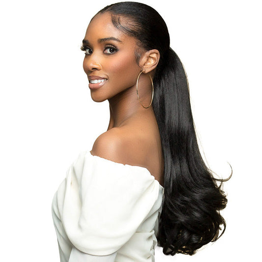 Bobbi Boss Miss Origin Tressup Human Hair Blend Drawstring Ponytail - KINKY BLOW OUT 20 Alexwigs
