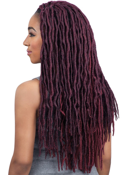 Model Model Glance Braid 2X Lite SOFT WAVY FAUX LOC 18 Inch Alexwigs