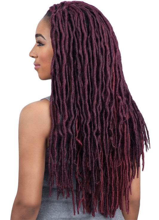 Model Model Glance Braid 2X Lite SOFT WAVY FAUX LOC 18 Inch Alexwigs