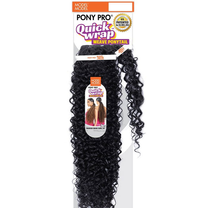 Model Model Pony Pro Ponytail - CHERISH BOHO CURL 24" Alexwigs