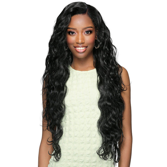 Bobbi Boss Super X Glueless Designer Human Hair Mix 13x6 HD Lace Front Wig - MOGL 300 LYLA Alexwigs