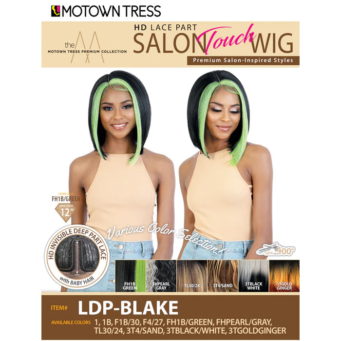 Motown Tress Salon Touch HD Invisible Deep Part Lace Wig - LDP-BLAKE Alexwigs