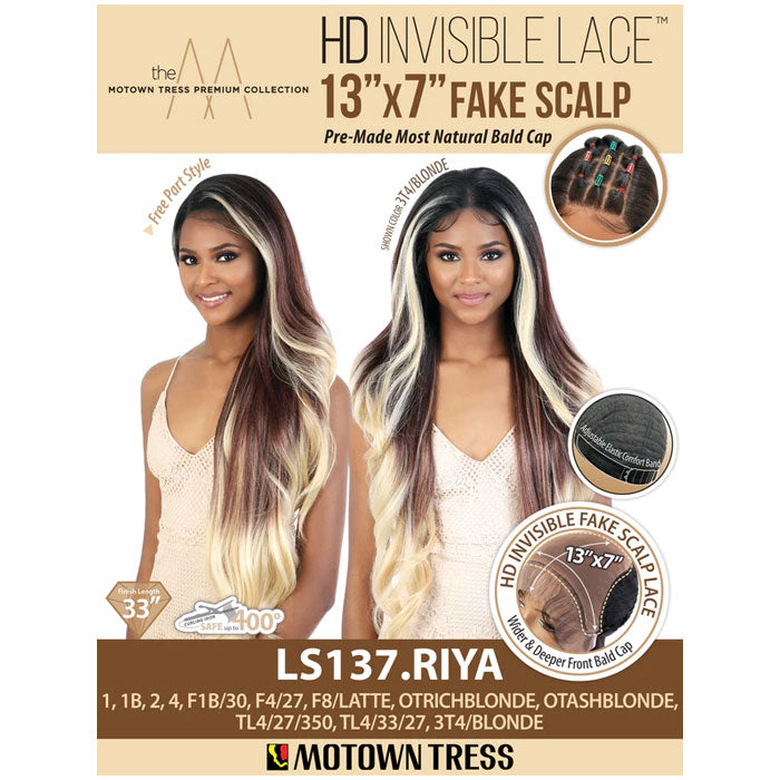 Motown Tress HD Invisible Lace 13x7 Fake Scalp Lace Front Wig - LS137.RIYA Alexwigs