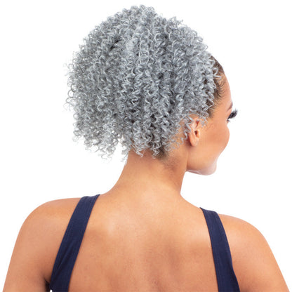 Model Model Miss Divine Human Hair Blend Drawstring Ponytail - SPRINGY Alexwigs