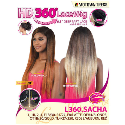 Motown Tress HD 360 Spinable Lace Wig - L360 SACHA Alexwigs