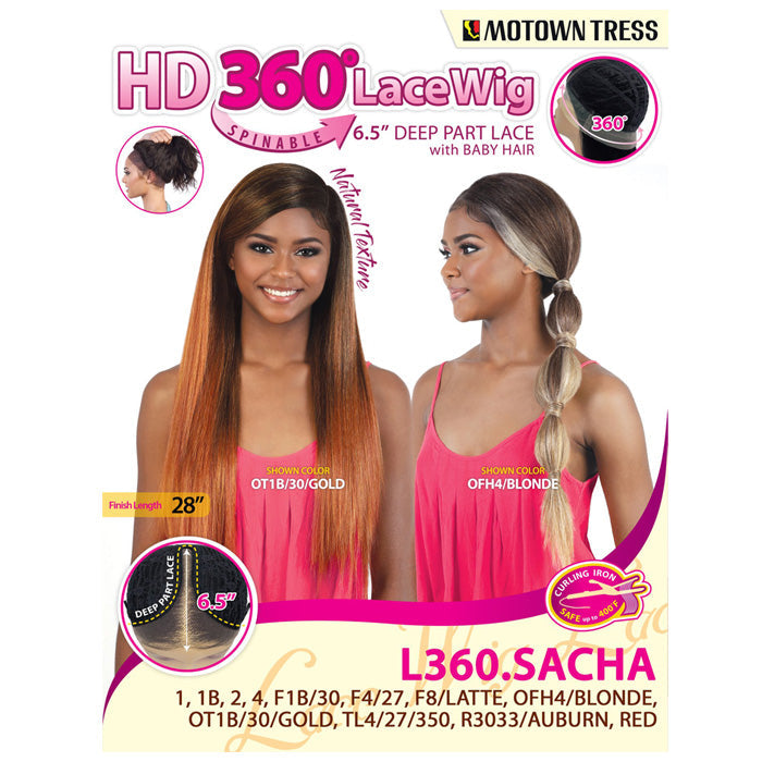 Motown Tress HD 360 Spinable Lace Wig - L360 SACHA Alexwigs