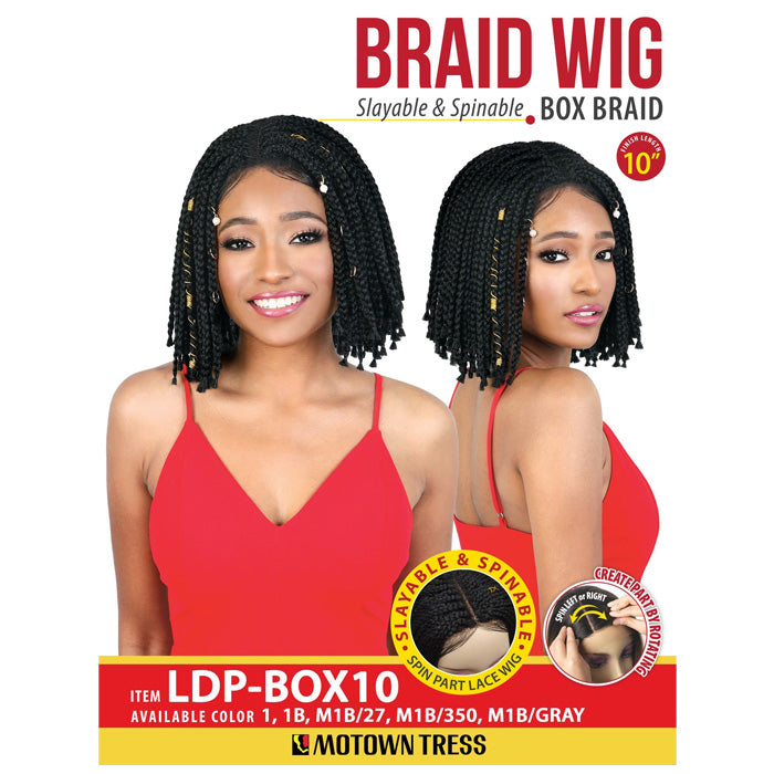 Motown Tress Box Braid Slayable & Spinable Part Lace Wig - LDP- BOX10 Alexwigs