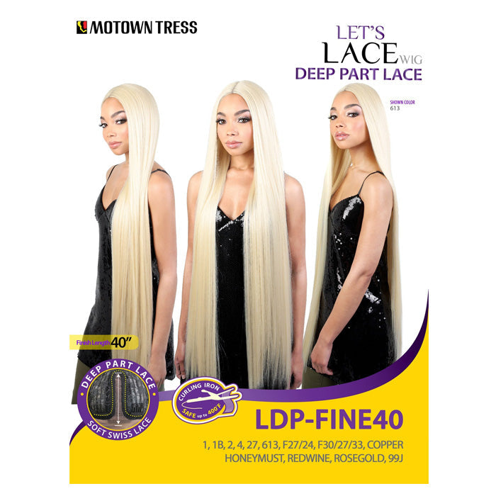Motown Tress Let's Lace Deep Part Front Wig - LDP-FINE40 Alexwigs
