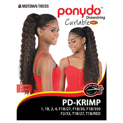 Motown Tress Ponydo Drawstring Curlable Ponytail - PD-KRIMP Alexwigs