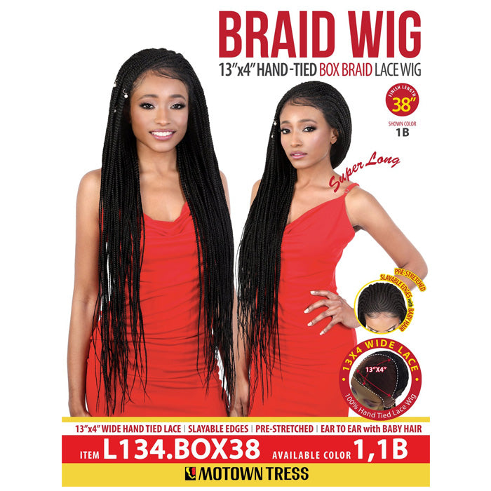 Motown Tress Lace Front Wide 13x4 Box Braid Wig - L134.BOX 38 Alexwigs