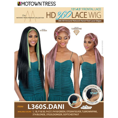 Motown Tress HD 360 Lace 13x4.5 Deep Part Lace Front Wig - L360S.DANI Alexwigs