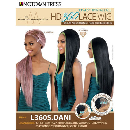 Motown Tress HD 360 Lace 13x4.5 Deep Part Lace Front Wig - L360S.DANI Alexwigs