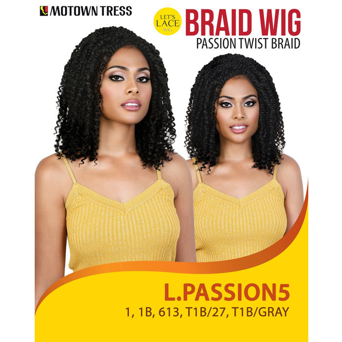 Motown Tress Let's Lace Braid Wig Passion Twist Lace Part Wig - L PASSION 5 Alexwigs
