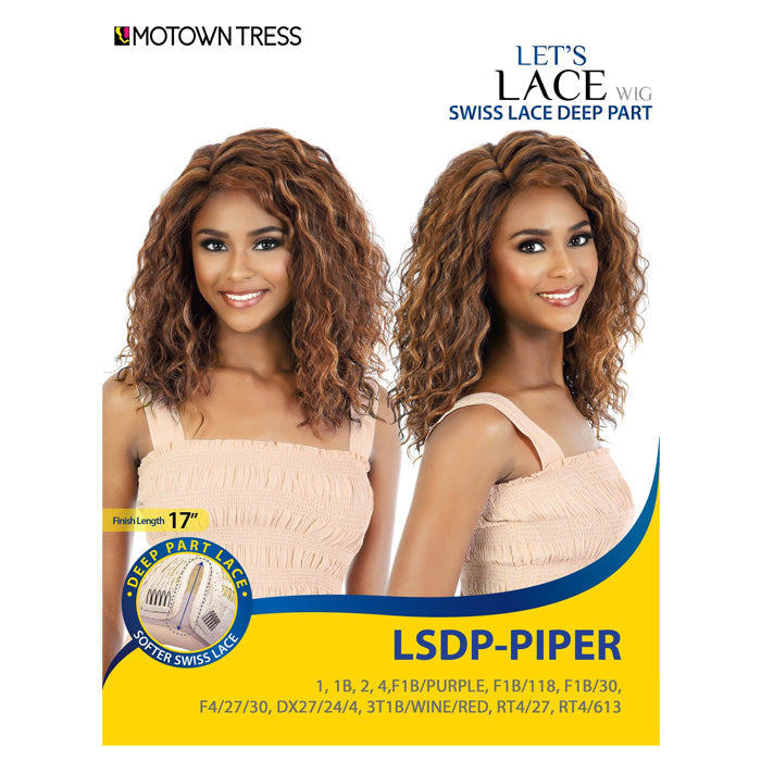 Motown Tress Let's Lace Swiss Deep Lace Part Wig - LSDP-PIPER Alexwigs