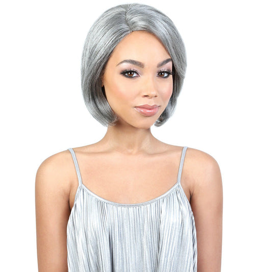 Motown Tress Human Hair Silver Gray Hair Collection Lace Part Wig - SH.PAGE Alexwigs
