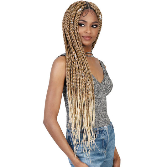 Motown Tress Glueless HD Hand-Braided Full Lace Wig - SUPER LONG SENEGAL TWIST SQUARE TOP - WLBII.SN36 Alexwigs