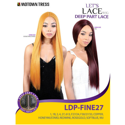 Motown Tress Let's Lace Deep Part Swiss Lace Wig - LDP-FINE27 Alexwigs