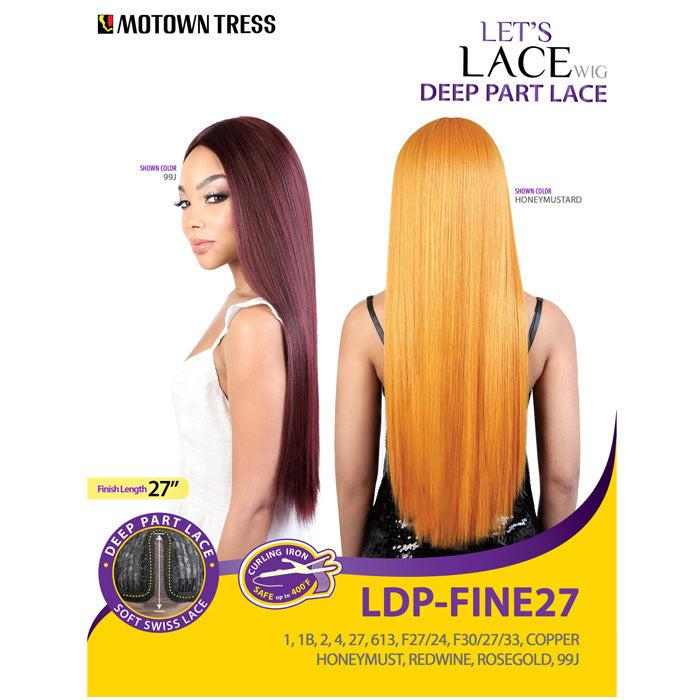 Motown Tress Let's Lace Deep Part Swiss Lace Wig - LDP-FINE27 Alexwigs