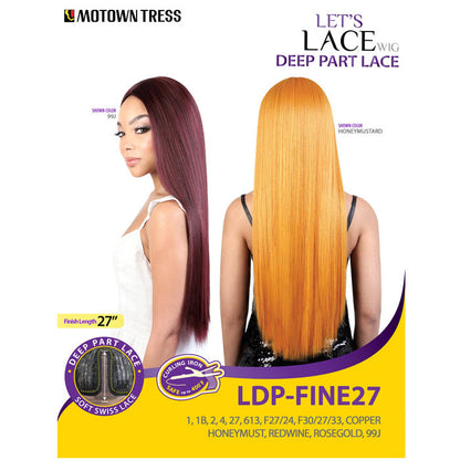 Motown Tress Let's Lace Deep Part Swiss Lace Wig - LDP-FINE27 Alexwigs