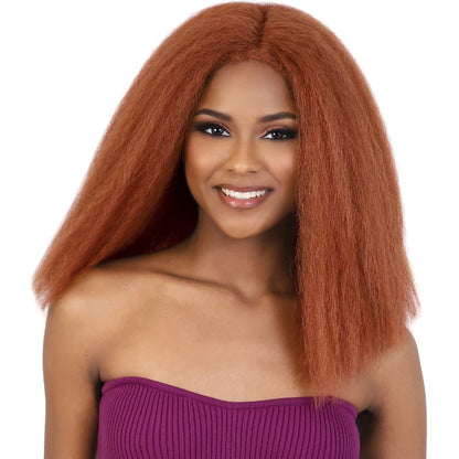 Motown Tress Glam Touch Lace Glueless Human Hair Blend HD Lace Deep Part WIG - HBL.POPO Alexwigs