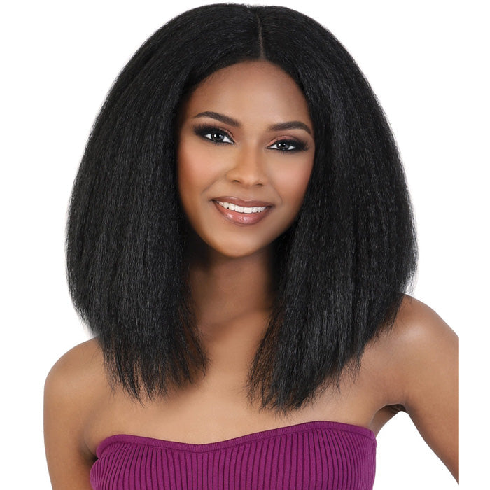 Motown Tress Glam Touch Lace Glueless Human Hair Blend HD Lace Deep Part WIG - HBL.POPO Alexwigs