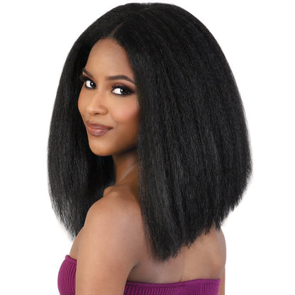 Motown Tress Glam Touch Lace Glueless Human Hair Blend HD Lace Deep Part WIG - HBL.POPO Alexwigs