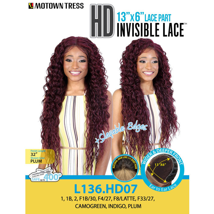 Motown Tress HD Invisible Lace 13x6 Lace Part Front Wig - L136.HD07 Alexwigs