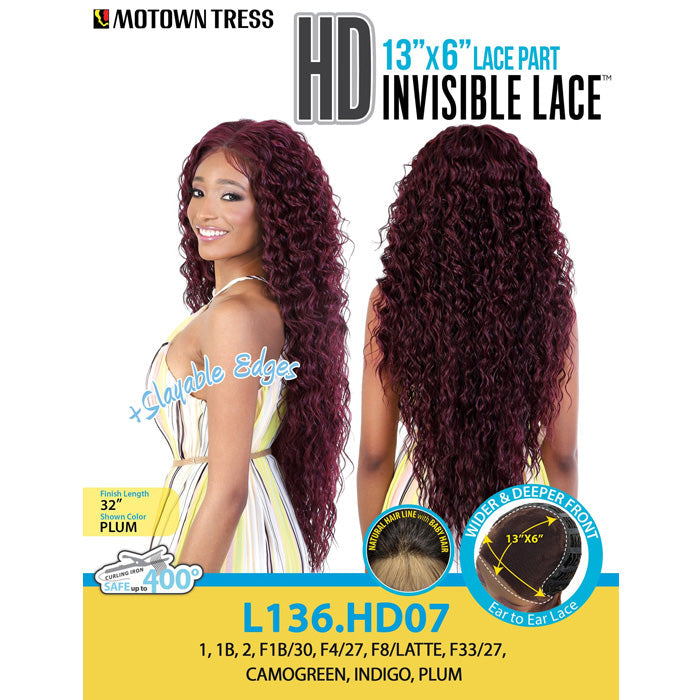 Motown Tress HD Invisible Lace 13x6 Lace Part Front Wig - L136.HD07 Alexwigs