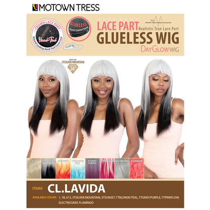 Motown Tress Day Glow Wig Glueless Crown Lace Part Wig - CL.LAVIDA Alexwigs