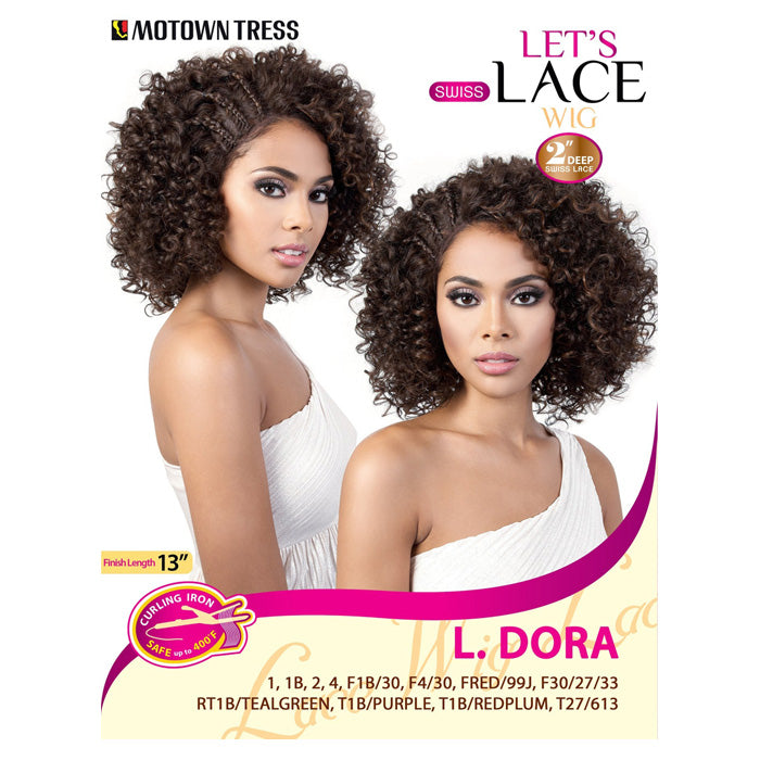 Motown Tress Synthetic Let's Lace Swiss Lace Deep Part Wig L.DORA Alexwigs